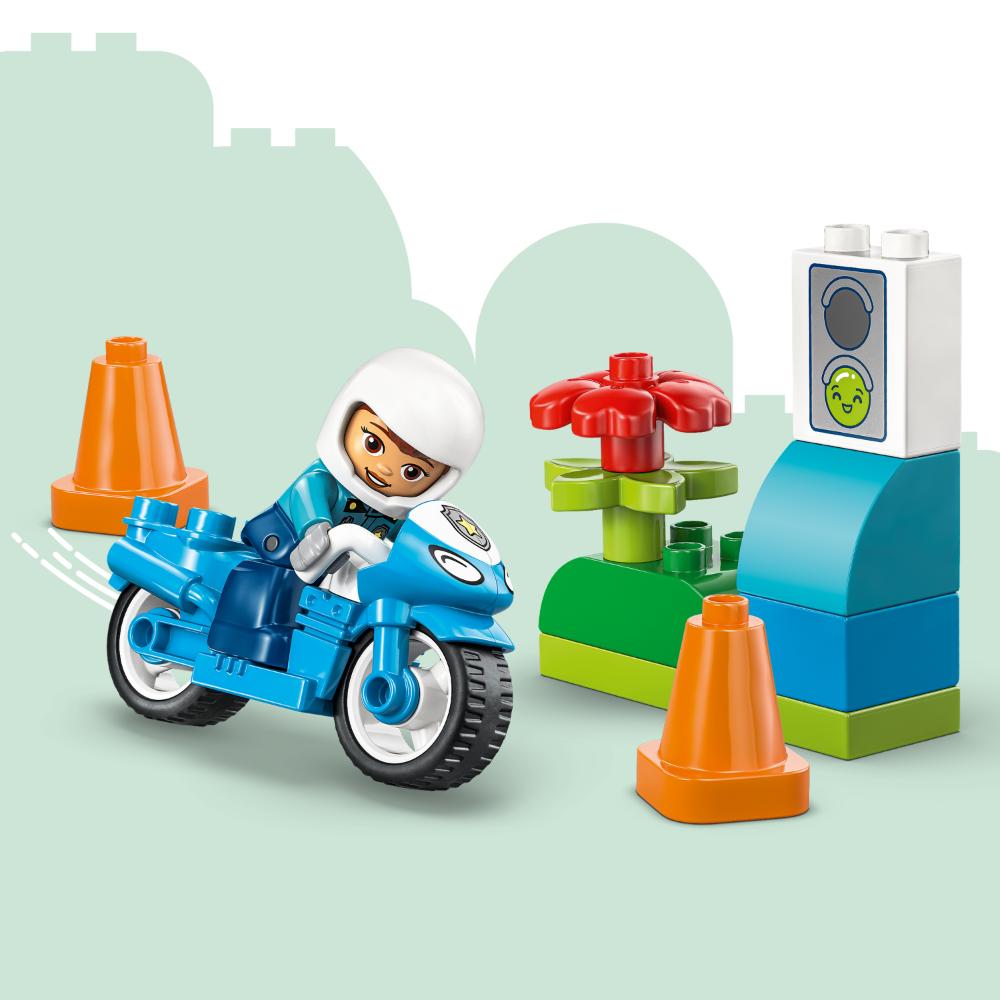MOTO DE POLICÍA AZUL
