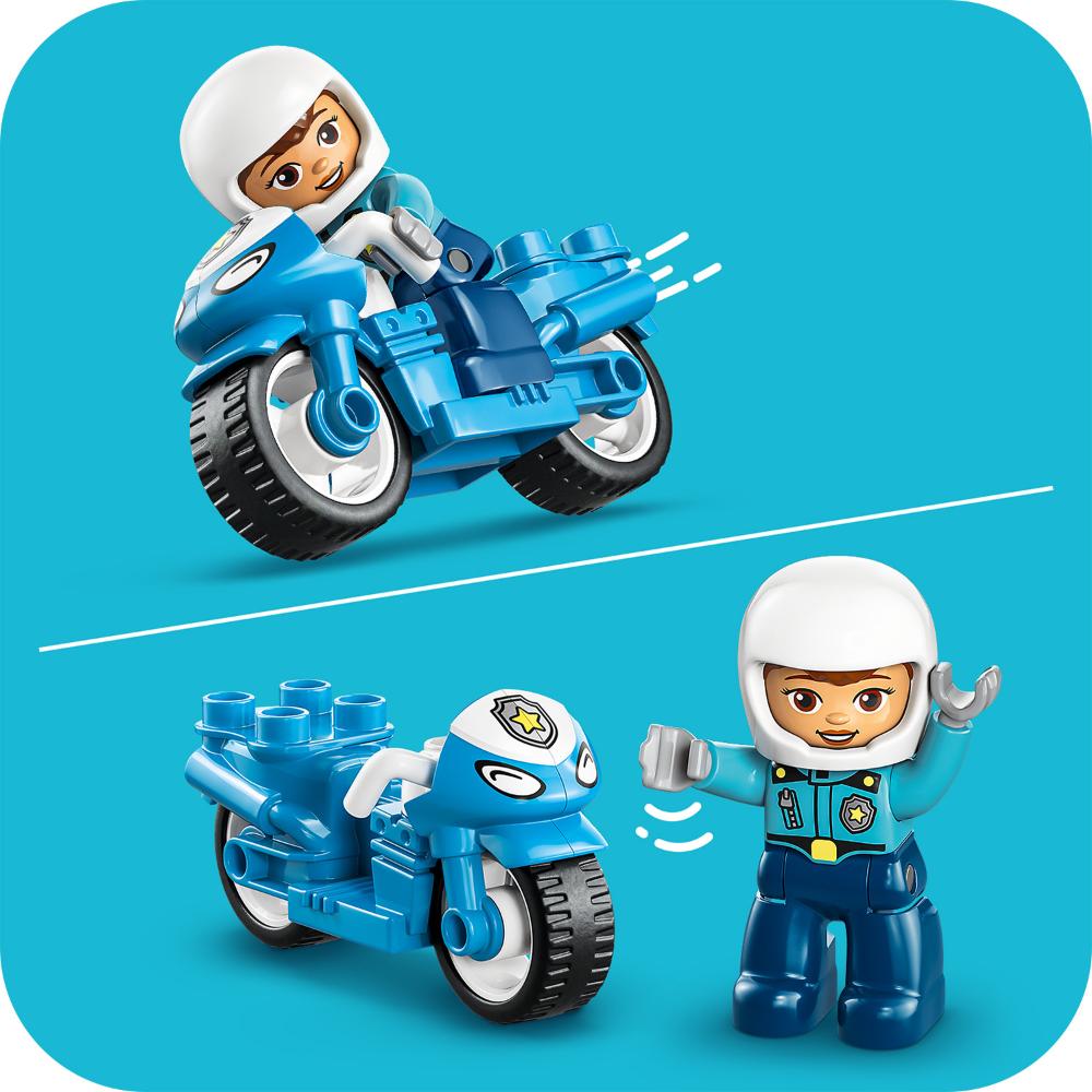 MOTO DE POLICÍA AZUL