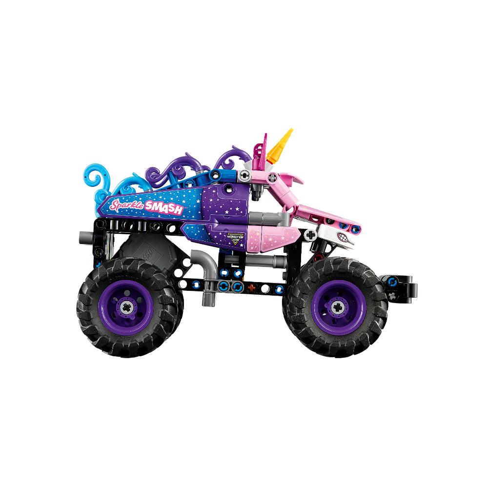 MONSTER JAM™ SPARKLE SMASH™ CON MOTOR DE CARGA MANUAL