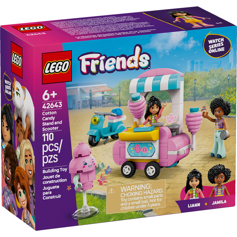 LEGO®Friends: Puesto De Algodón De Azúcar Y Moto (42643)_001