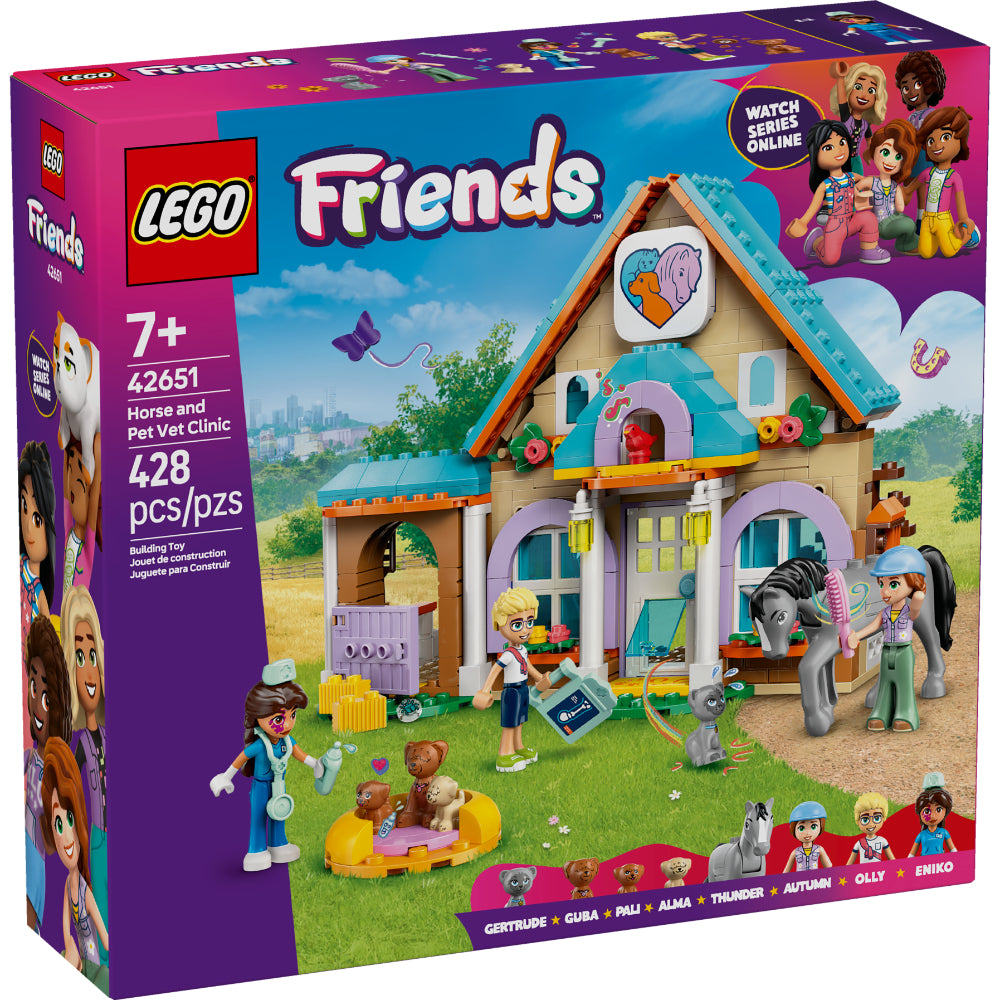 LEGO®Friends: Caballo Y Clínica Veterinaria De Mascotas (42651)_001