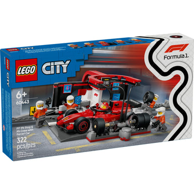 LEGO® City: Parada En Boxes De F1® Y Equipo De Mecánicos Con Coche Ferrari (60443)_001