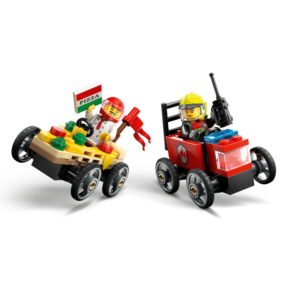 LEGO®City: Pack De Coches De Carreras: Pizza Vs. Camión De Bomberos (60458)_005