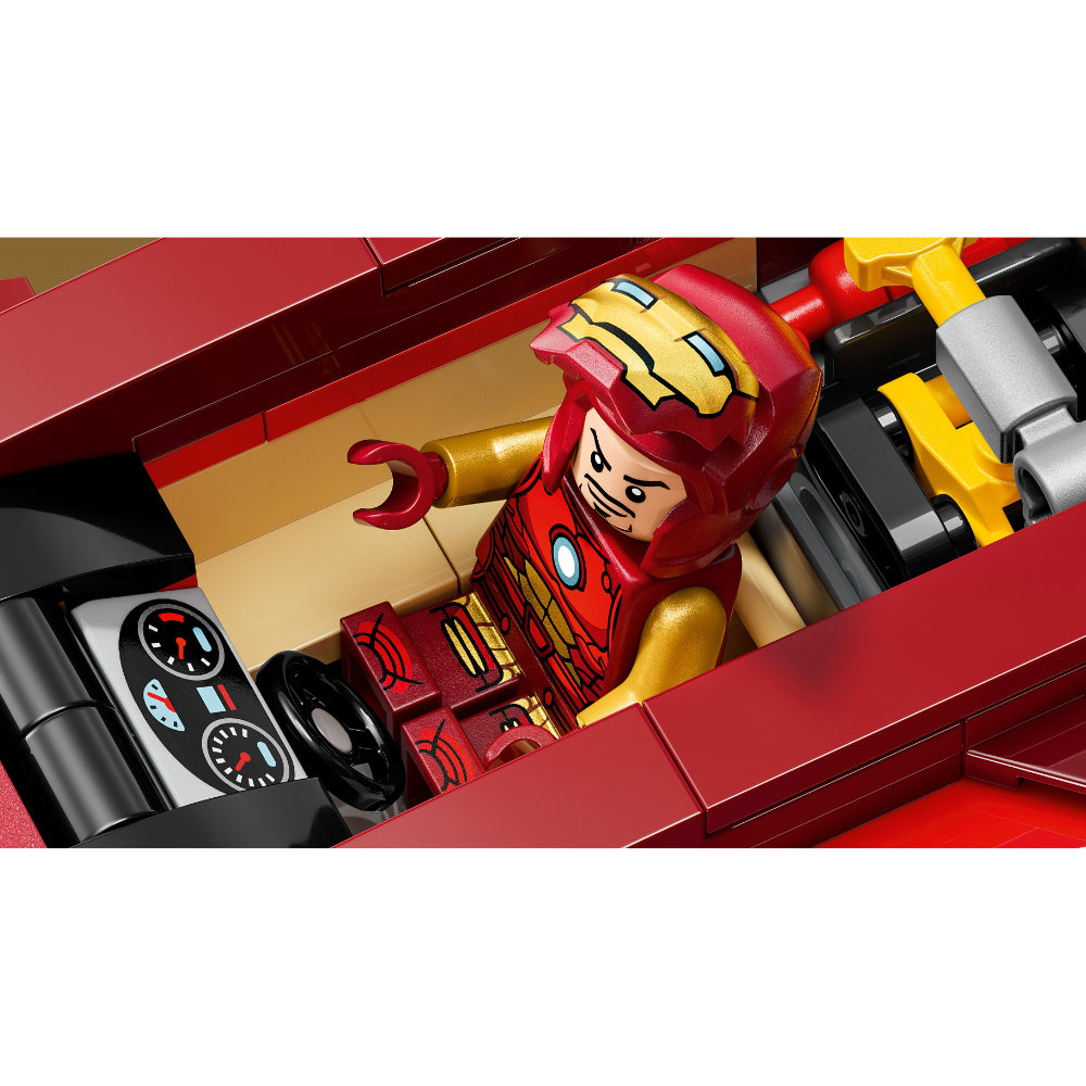 LEGO®Super Heroes: Deportivo de Iron Man y Black Panther vs. Hulk Rojo (76310)_007
