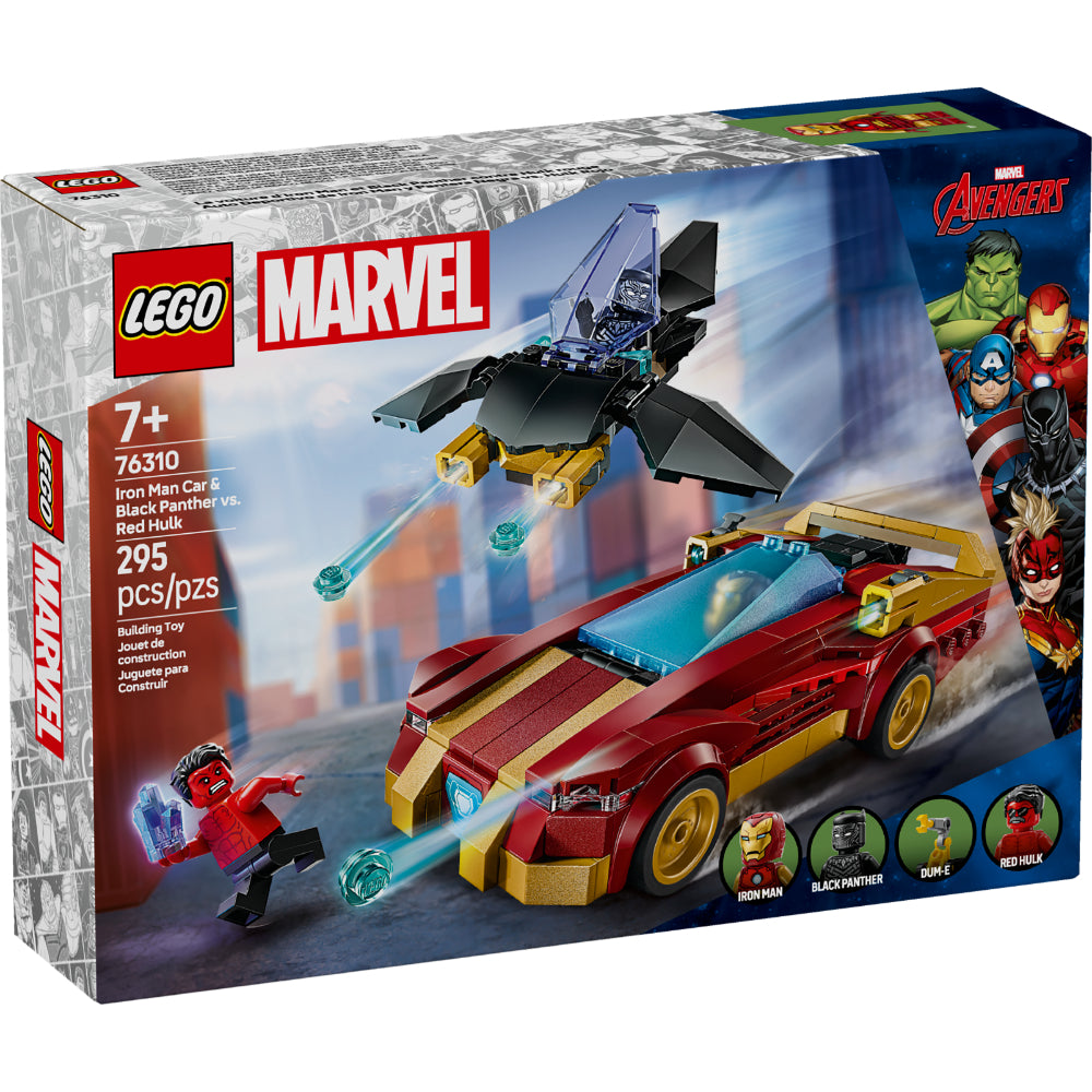 LEGO®Super Heroes: Deportivo de Iron Man y Black Panther vs. Hulk Rojo (76310)_001