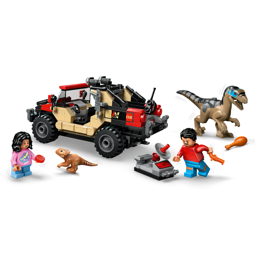 LEGO®Jurassic World: Huida En Todoterreno Y Raptor Al Acecho (76972)_006