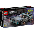 Set LEGO Speed Champions Máquina del Tiempo de Regreso al Futuro 77256 con Doc Brown, Marty McFly y versiones del coche de las películas.