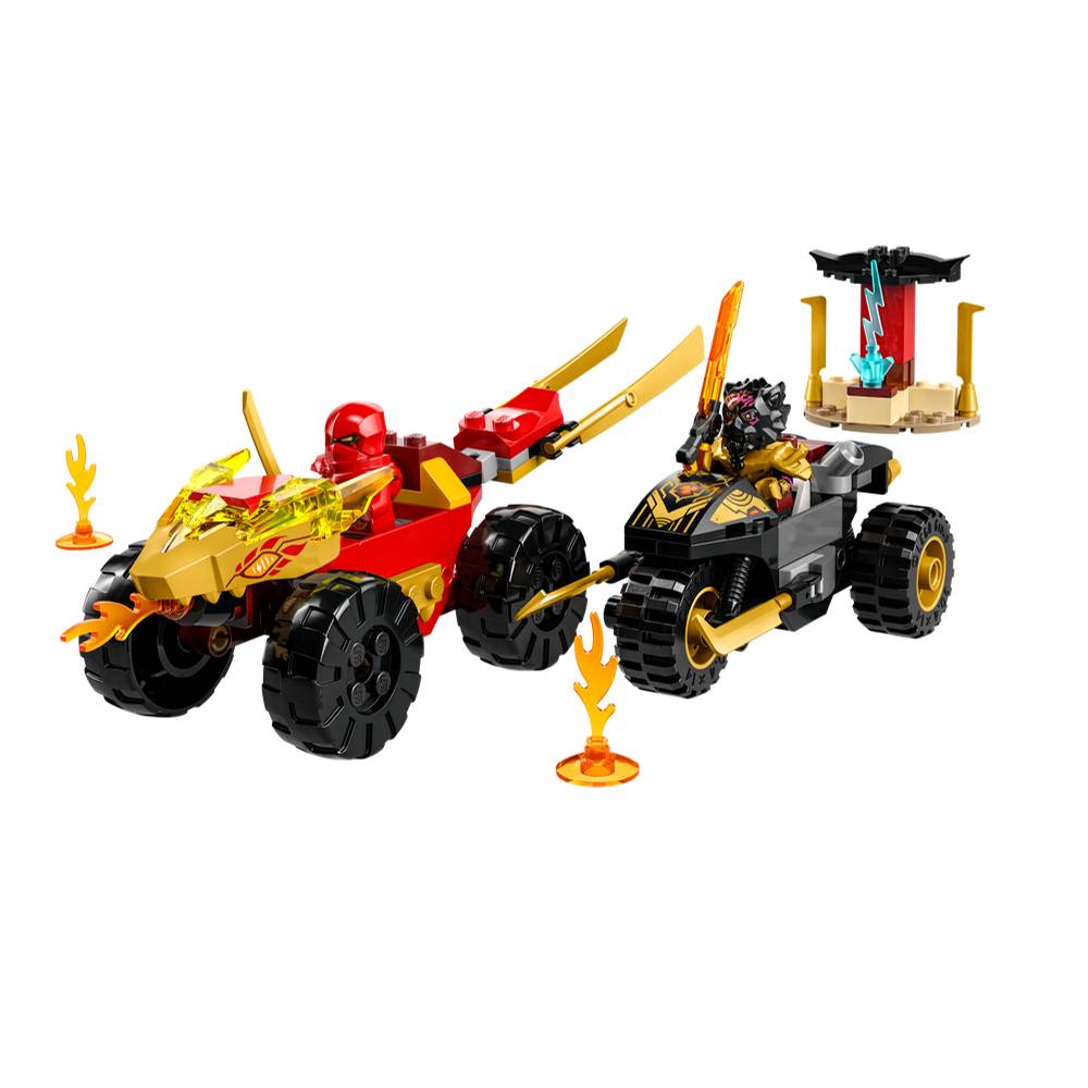 BATALLA EN COCHE Y MOTO DE KAI Y RAS