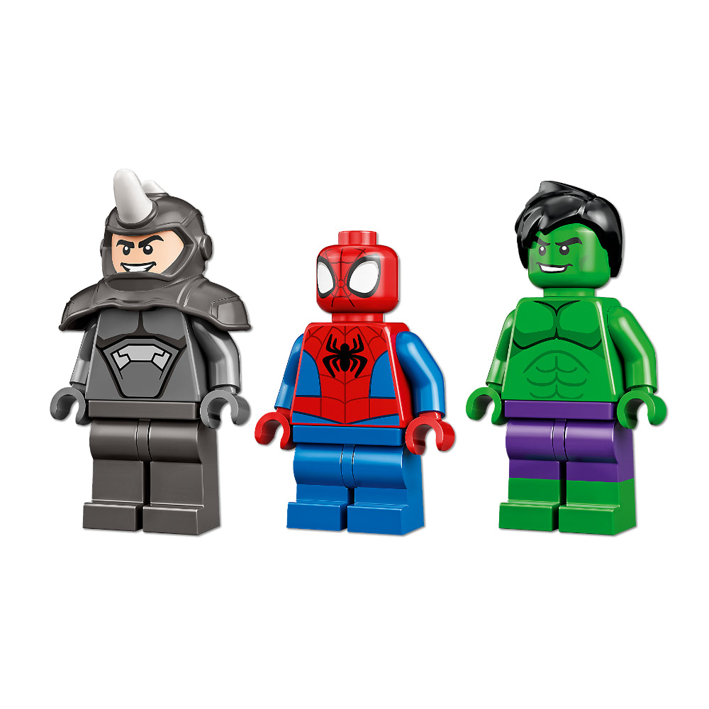 LEGO® Marvel Spidey y su Superequipo Camiones de Combate de Hulk y Rino (10782)