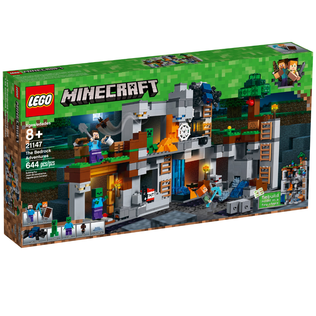 LEGO® Minecraft™ Aventuras Subterráneas (21147)