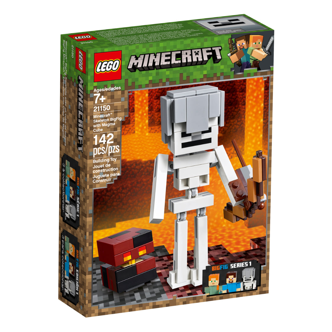 LEGO® Minecraft™ Esqueeto con Cubo de Magma (21150)