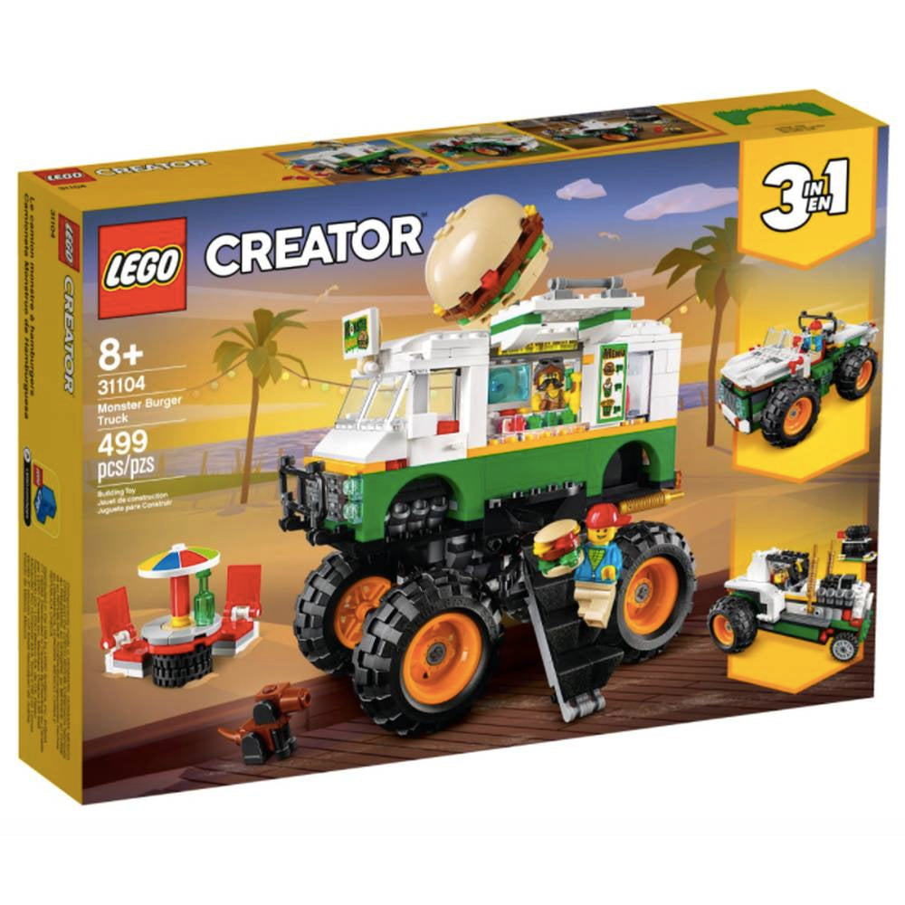 LEGO® Creator 3en1 Camioneta Monstruo de Hamburguesa (31104)