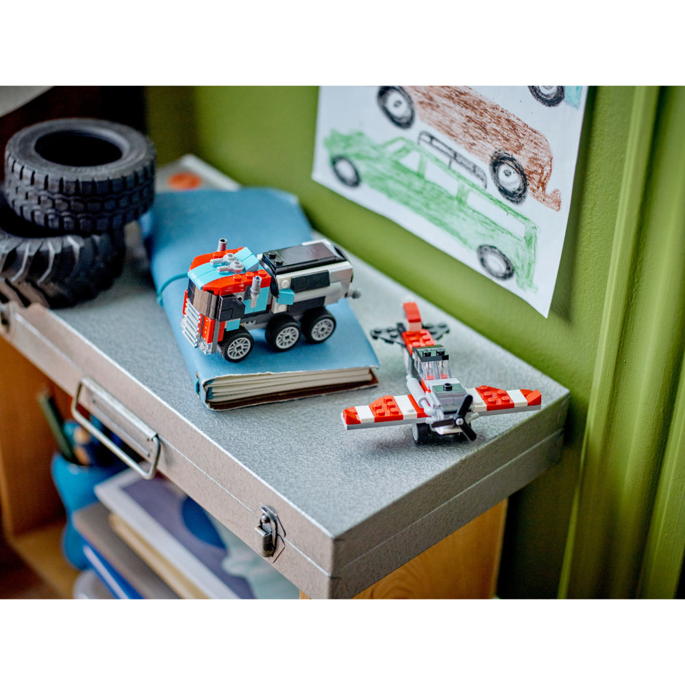 LEGO® Creator: Camión Plataforma Con Helicóptero (31146)_006