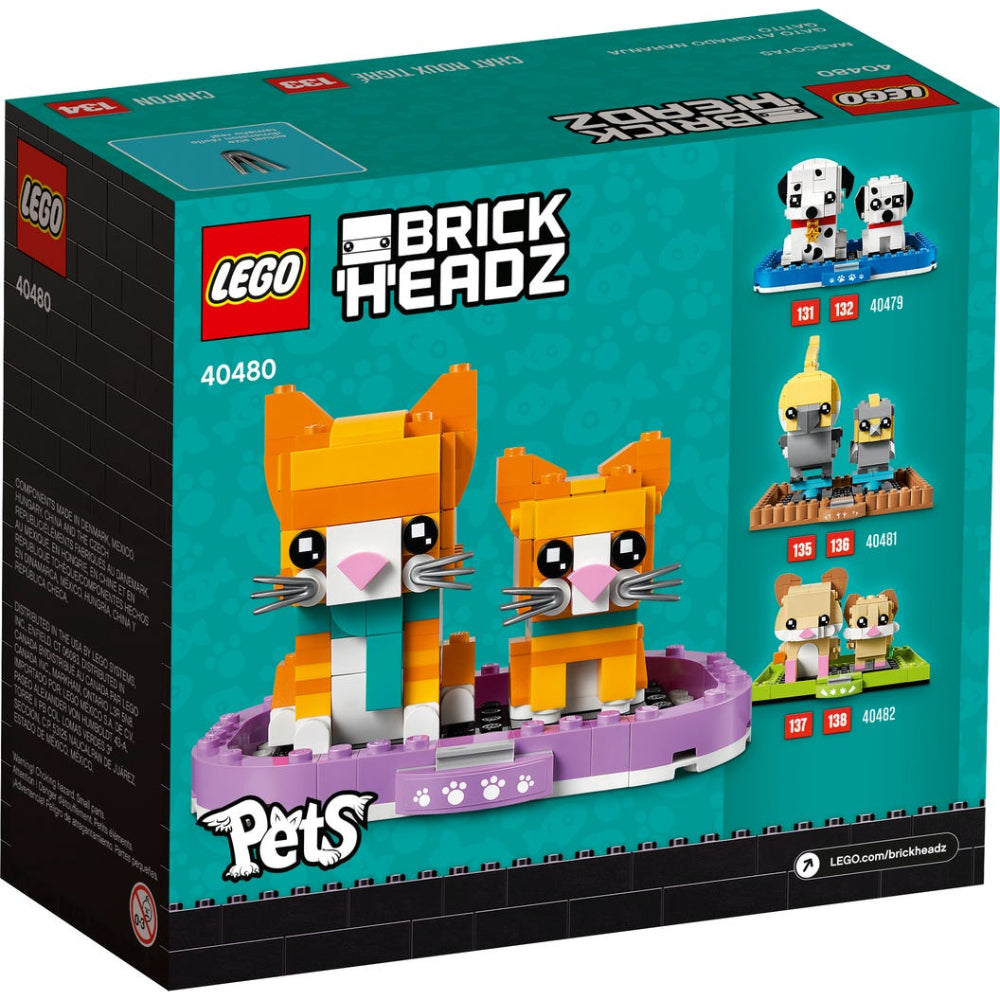 LEGO® BrickHeadz™ Gatos Naranjas (40480)