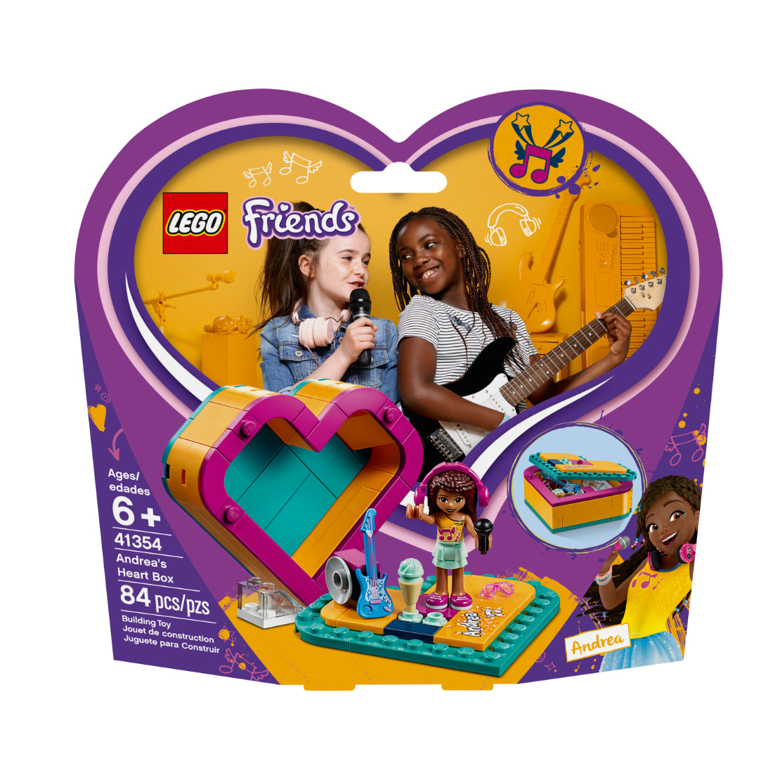 LEGO® Friends Caja Corazón de Andrea (41354)