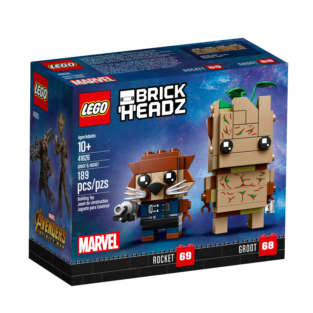 LEGO® BrickHeadz™ Groot y Rocket (41626)