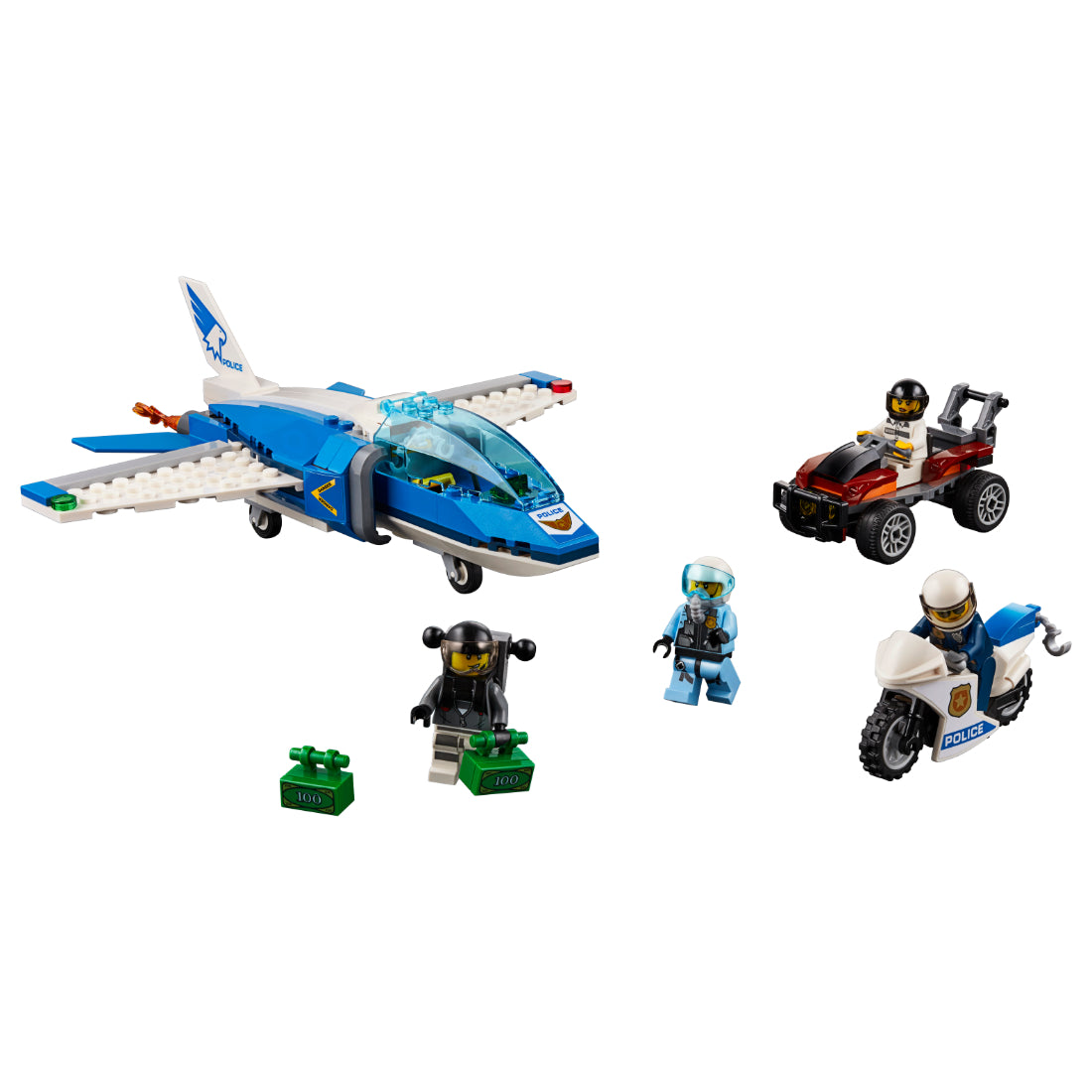 LEGO® Policía Aérea Arresto de Ladrón Paracaidista (60208)