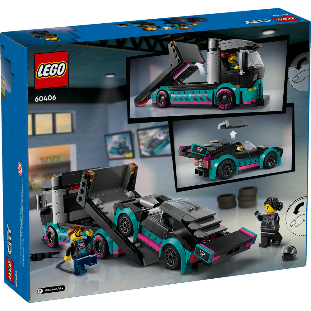 LEGO® City : Coche De Carreras Y Camión De Transporte (60406)_003