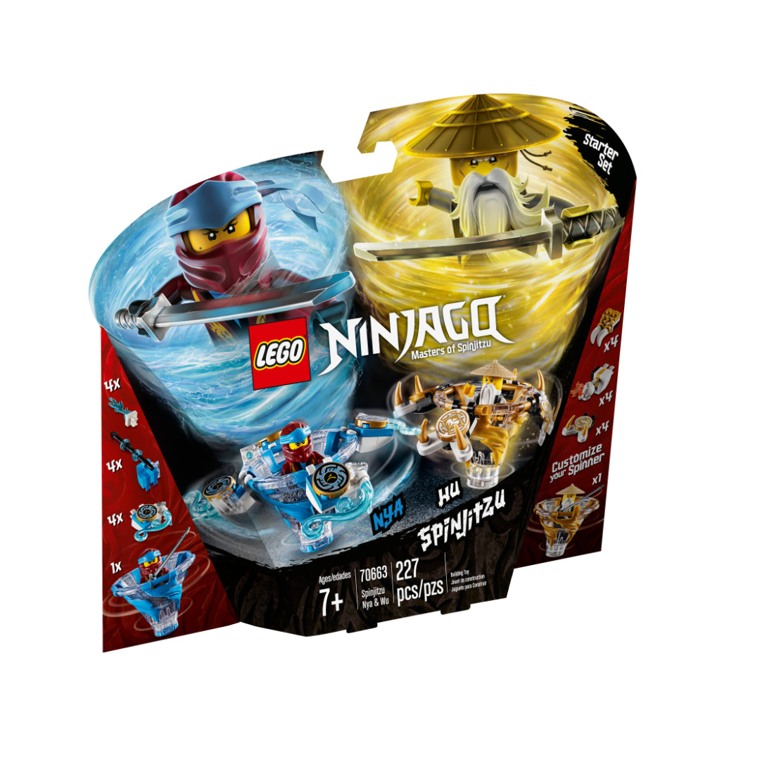 LEGO NINJAGO Spinjitzu Nya & Wu (70663)