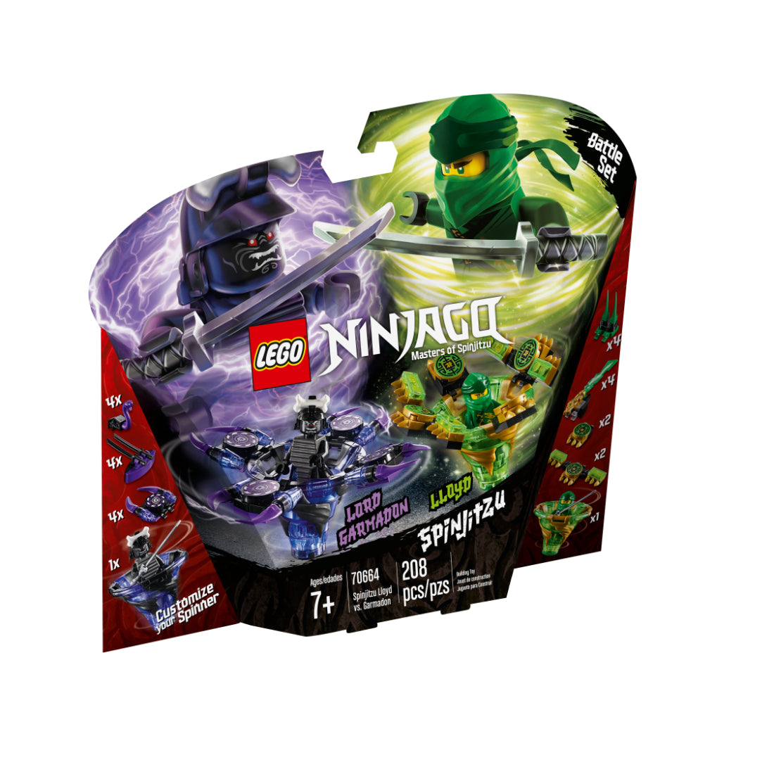LEGO NINJAGO Spinjitzu Lloyd vs. Garmadon (70664)
