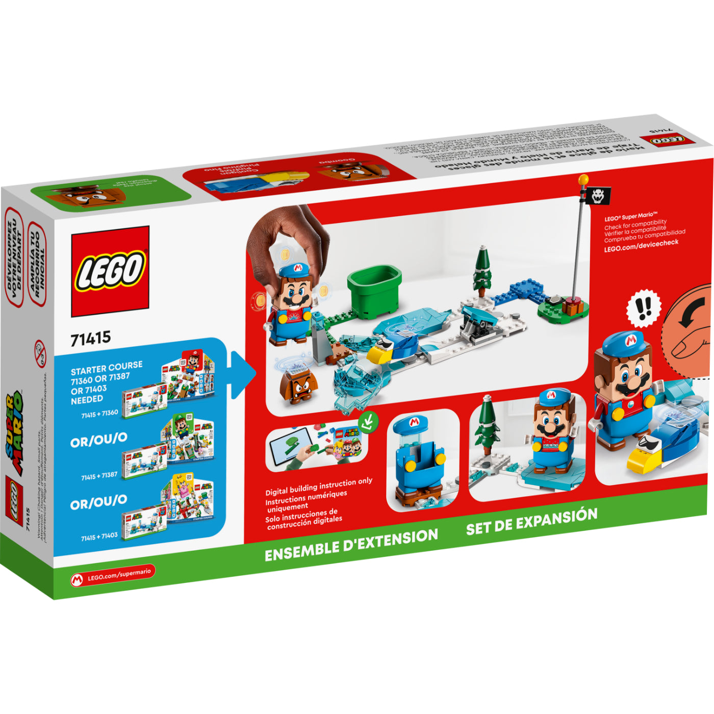 LEGO® Super Mario™ Set De Expansión: Traje De Mario De Hielo Y Mundo Helado (71415)