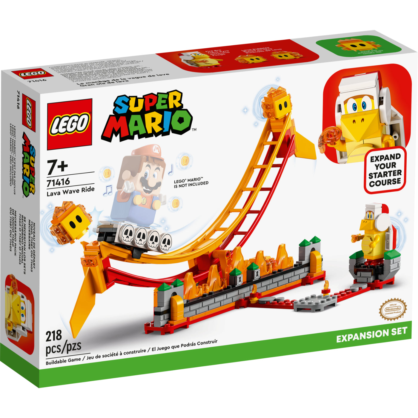 LEGO® Super Mario™ Set De Expansión: Gran Ola De Lava (71416)