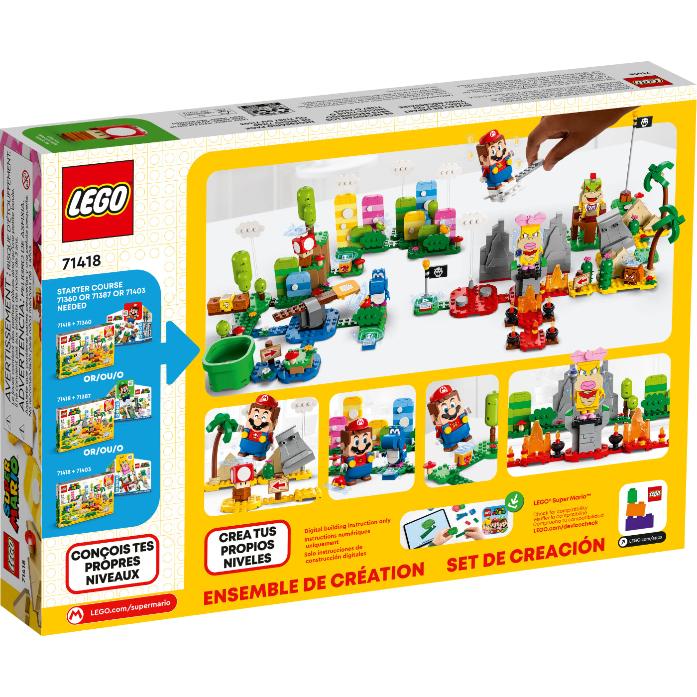 LEGO® Super Mario™ Set De Creación: Caja De Herramientas Creativas (71418)
