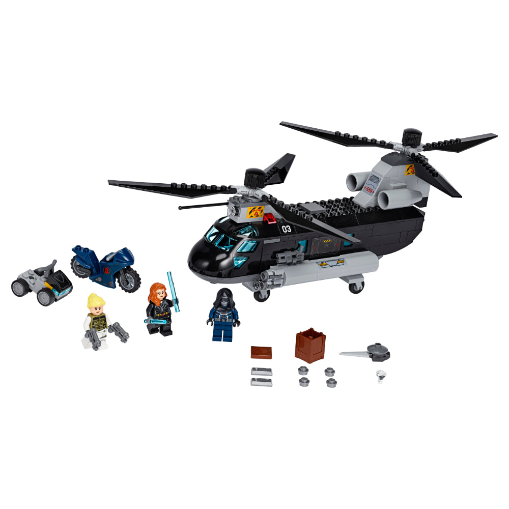 LEGO® Marvel Vengadores Persecución en Helicóptero de Black Widow (76162)