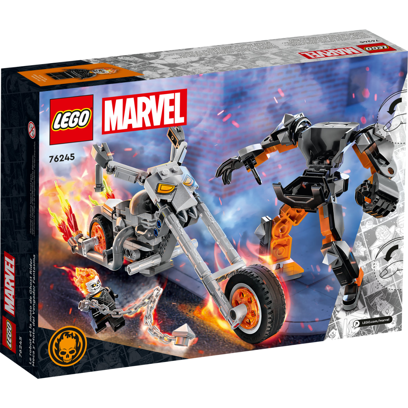 LEGO® Marvel Ghost Rider Mech & Bike (76245)