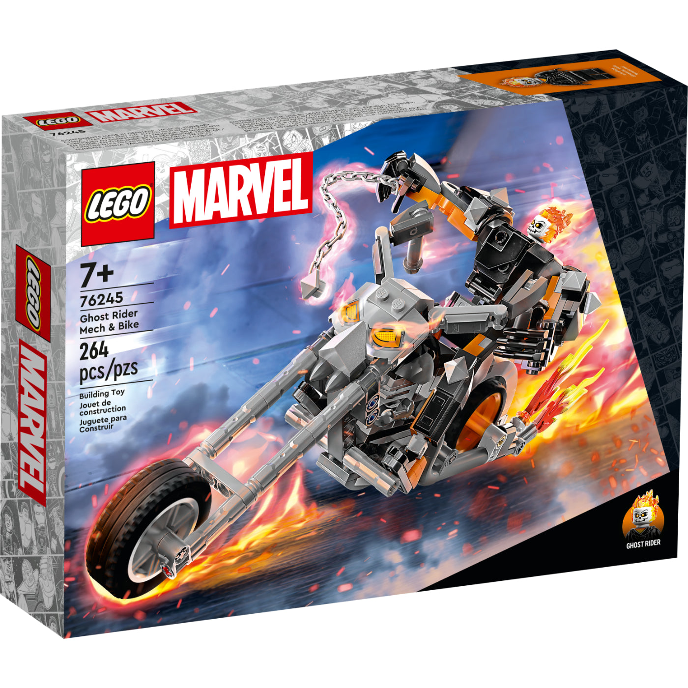 LEGO® Marvel Ghost Rider Mech & Bike (76245)