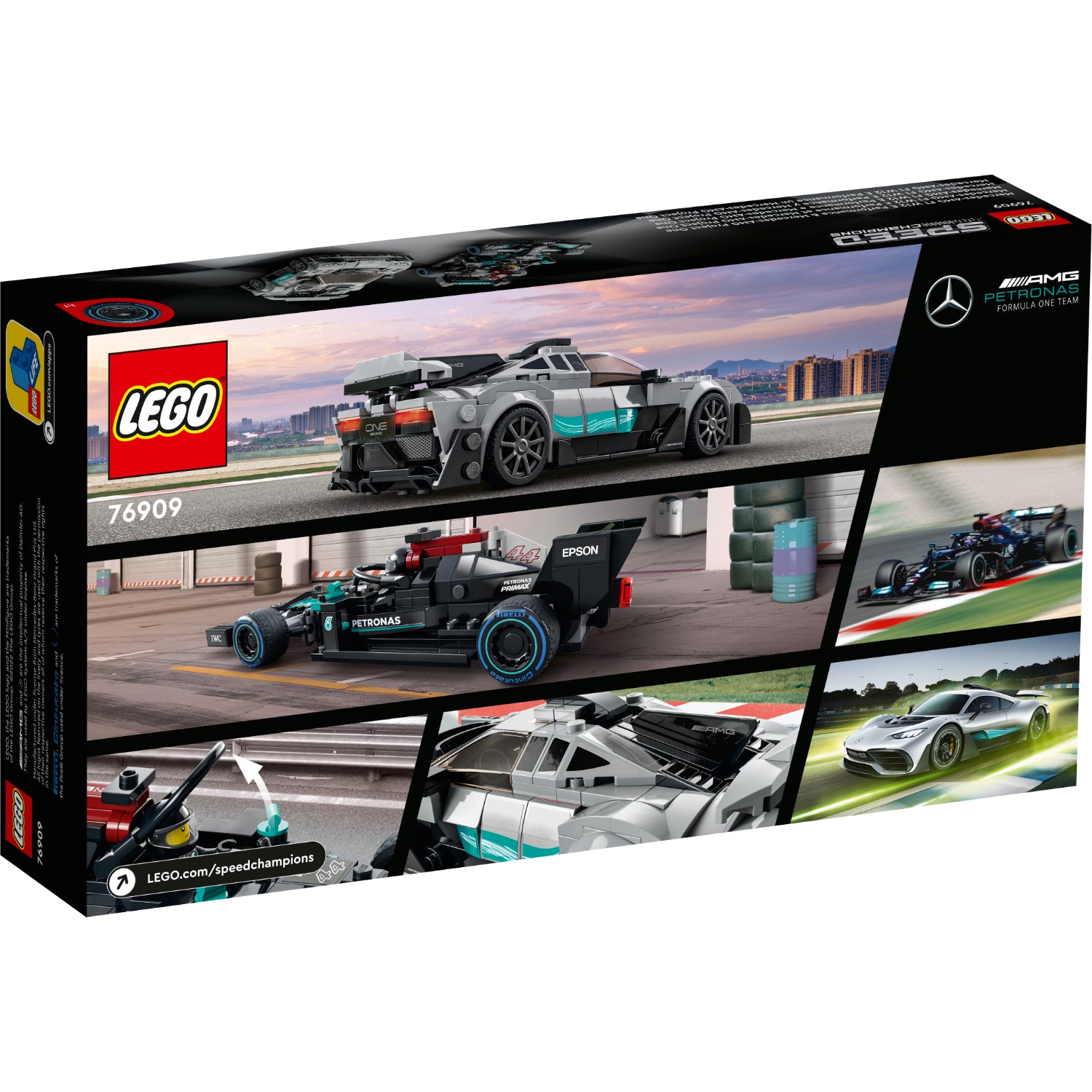 LEGO® Mercedes-AMG F1 W12 E Performance y Mercedes-AMG Project One (76909)