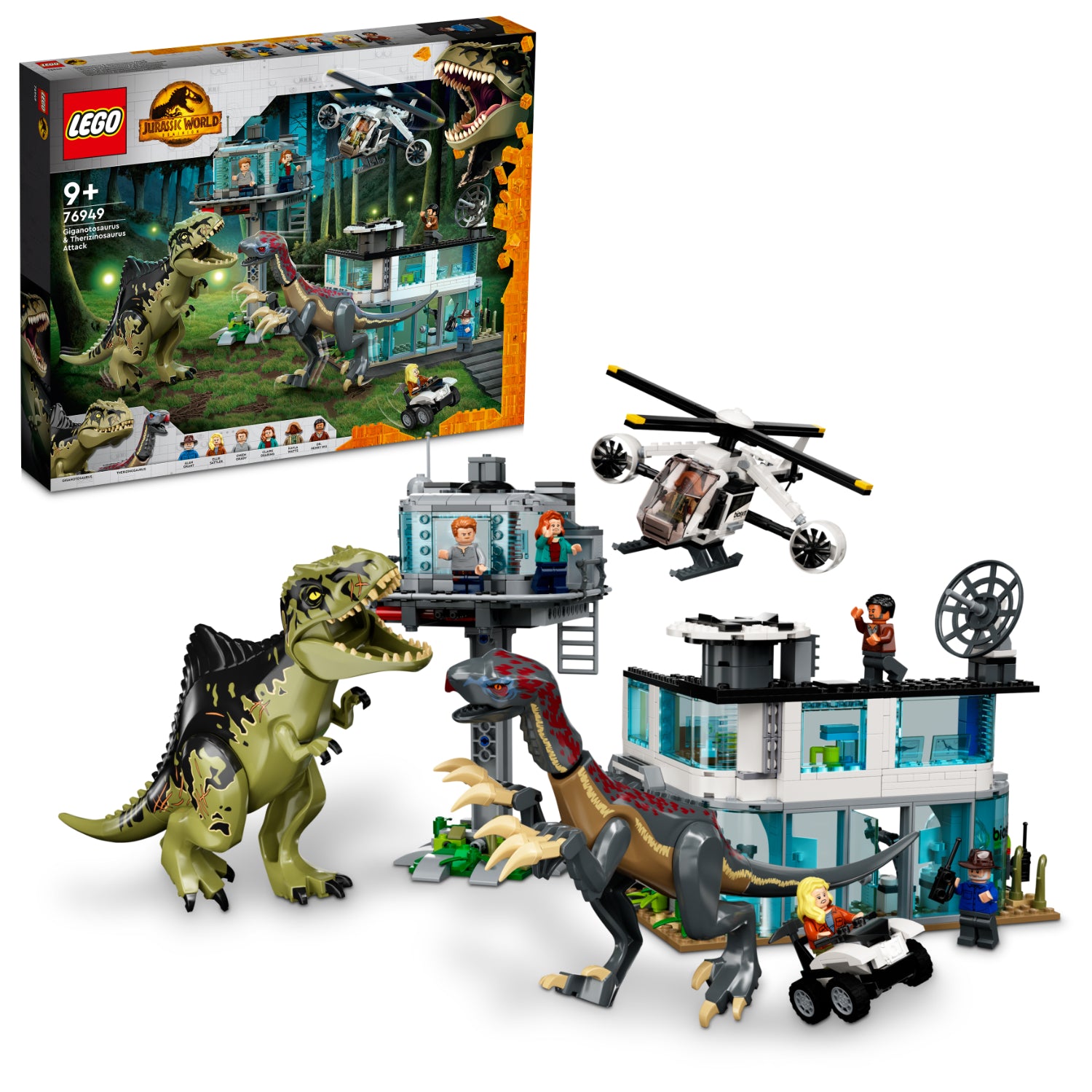 LEGO® Ataque de giganotosaurio y terizinosaurio (76949)