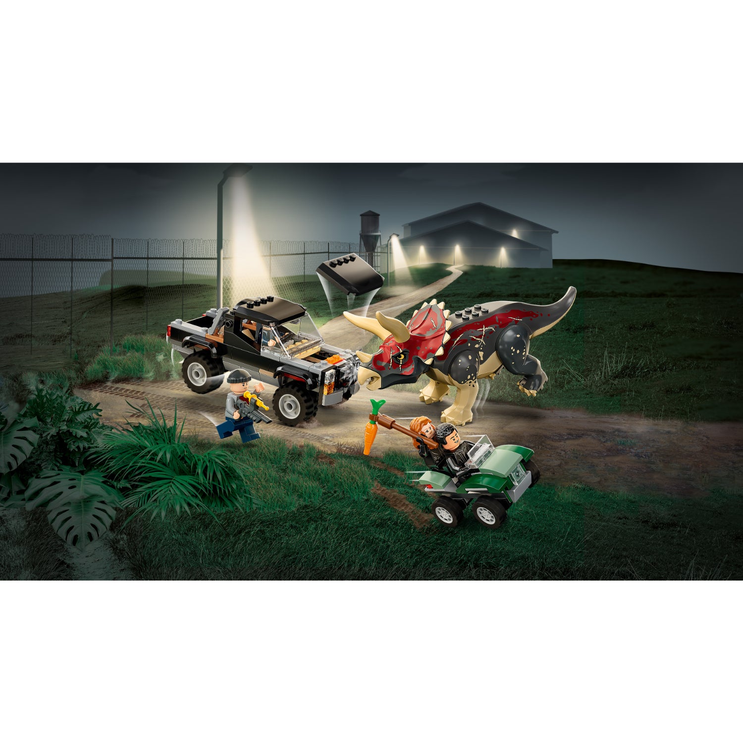 LEGO® Emboscada de camioneta Triceratops (76950)