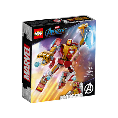 ¡Lleva la acción de Marvel al siguiente nivel con LEGO® Iron Man Mech Armor (76203)! Construye el robot gigante de Iron Man con brazos y piernas articulados, cañón cargado y gran escudo de energía. Coloca la minifigura de Iron Man en la cabina, recrea tus escenas favoritas de películas y disfruta de batallas épicas. Ideal para jugar y exhibir, recomendado para niños a partir de 7 años.