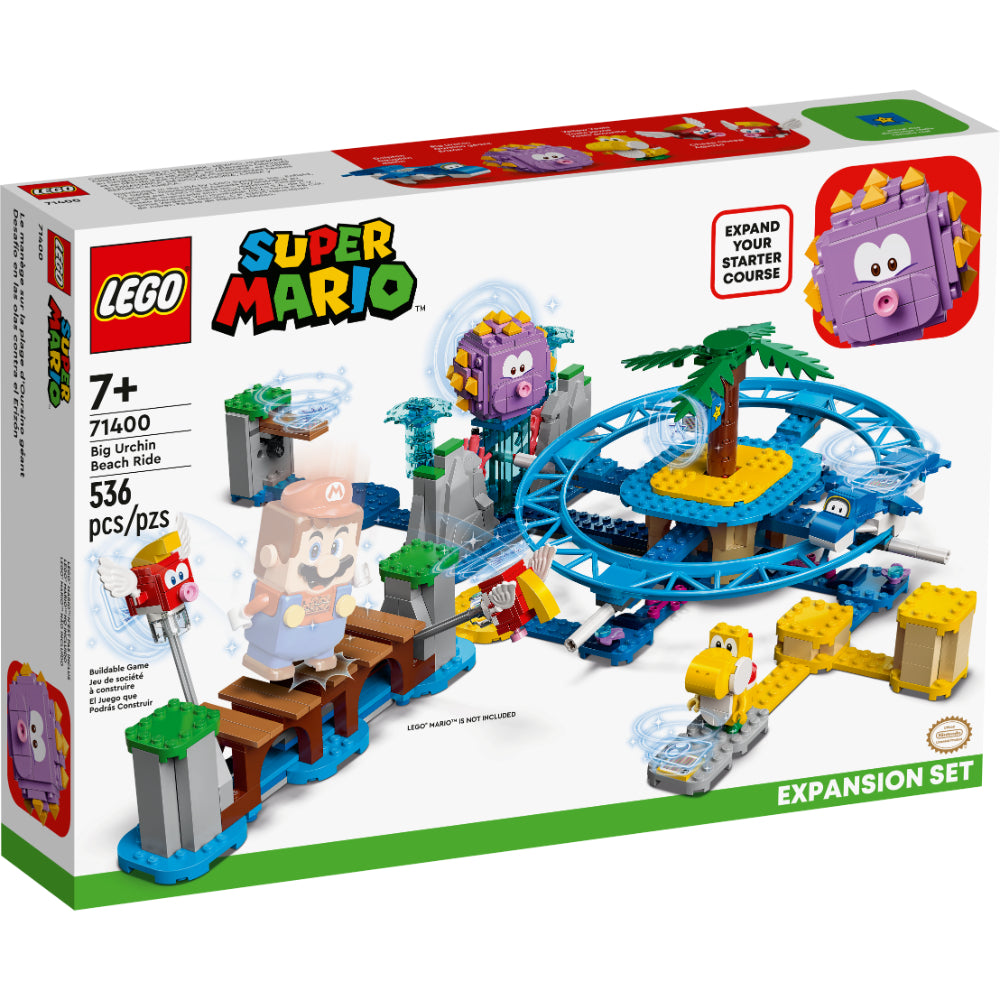 LEGO Super Mario 71400 Desafío en las olas con delfín, Yoshi amarillo, Gran Erincho y Cheep Cheeps