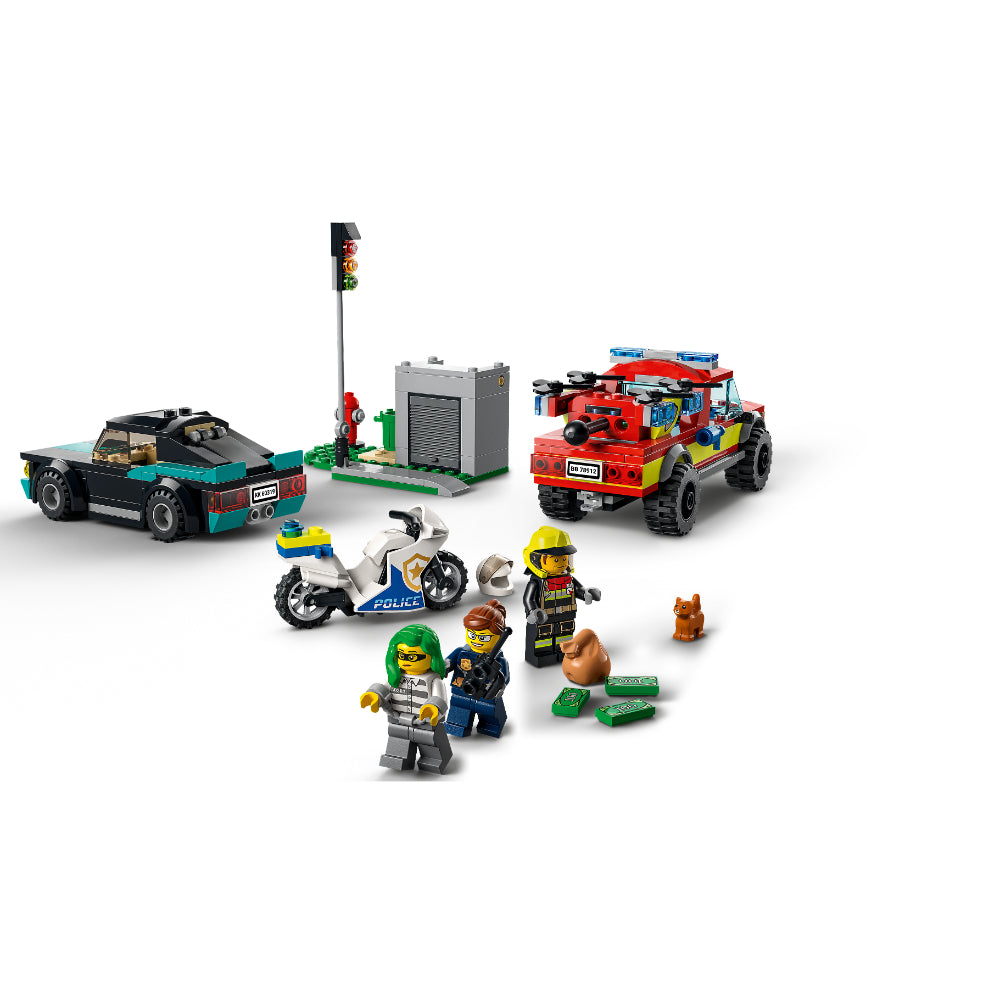 LEGO® City Rescate de Bomberos y Persecución Policial (60319)